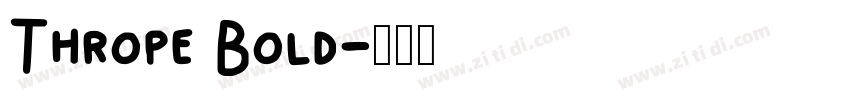 Thrope Bold字体转换